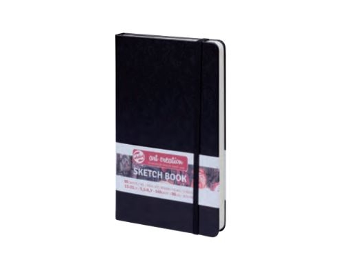 Talens Art Creation Sketchbook Black 14.8 X 21 Cm, 140 G, 80 Sheets