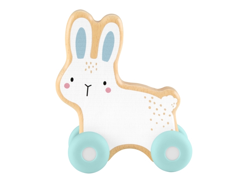 Fisher-Price Rullande kanin i trä, 0,5 År, Trä, Blå, Vit, Trä | N - A | GameStuff