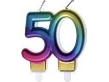 Syntymäpäiväkynttilä 50 väriä