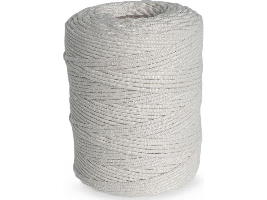 Bomuldsgarn Til Makramé 2 Mm 250 G Hvid