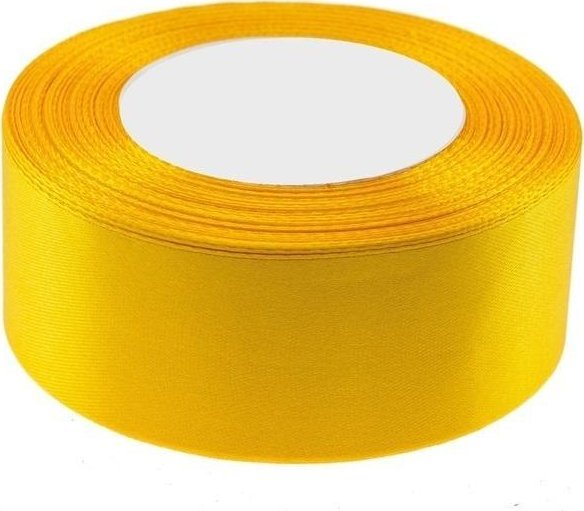 Yellow Satin Ribbon 50Mmx32m