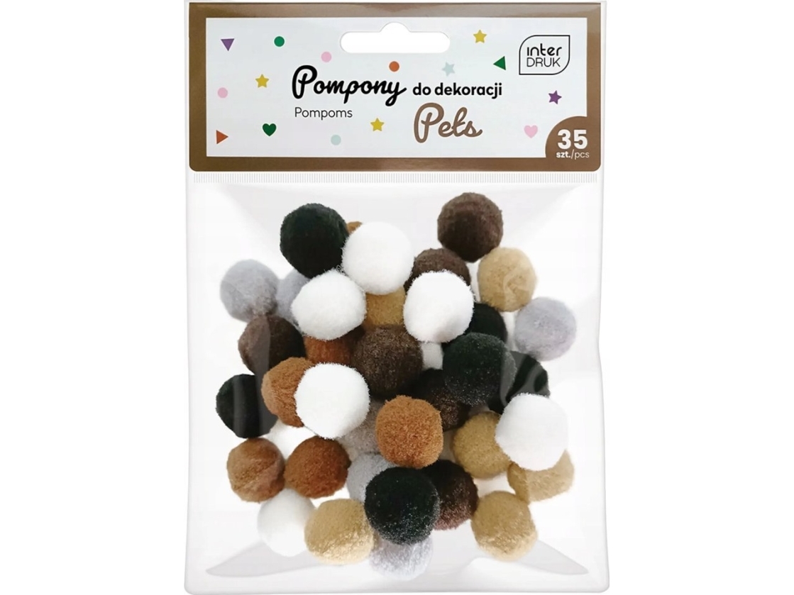 Interdruk pom poms till dekoration 35 st Pets | N - A | GameStuff