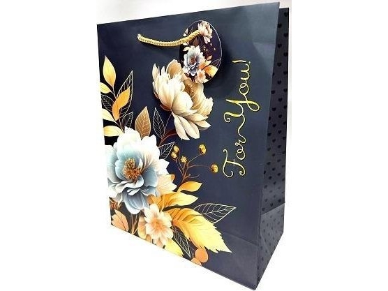 Fresh gavepose i mat satin 26x32x12 cm til dig