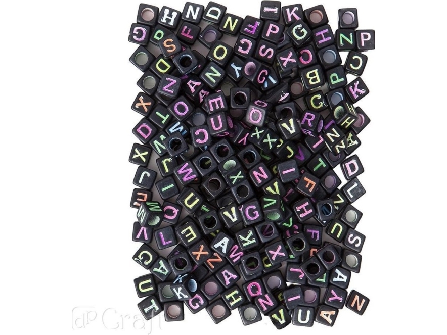 Neon Buchstaben Perlen Auf Sortj Basis 124Pcs