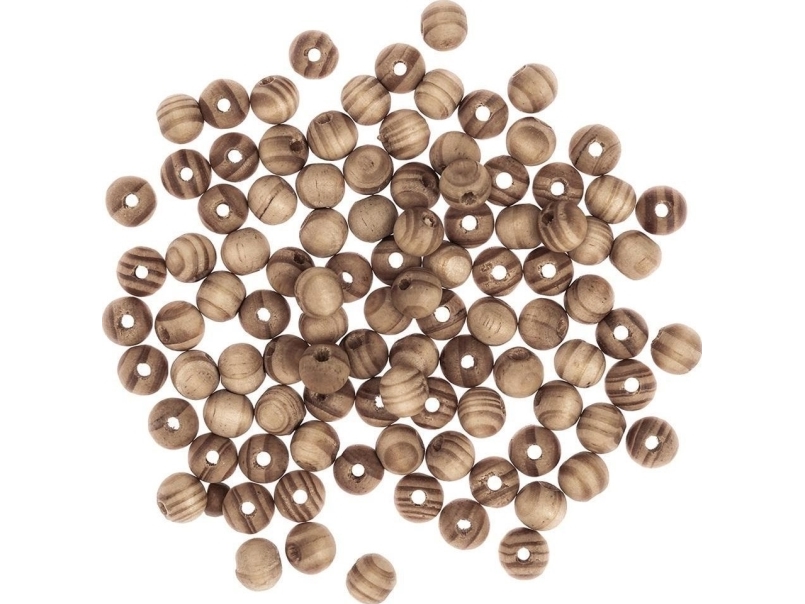Holzperlen Pinienkugeln 10Mm 100Stk