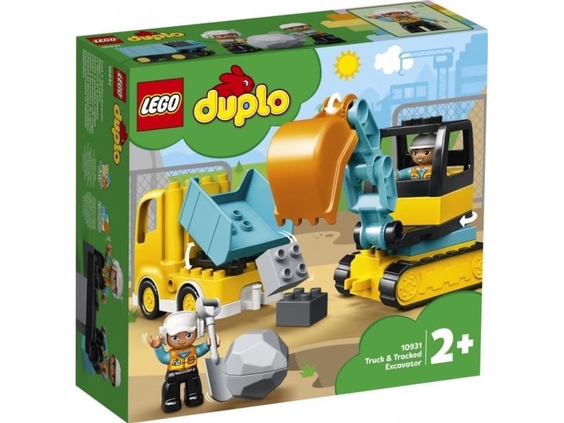 Legor Duplo 10931 4 St Lastbil Och Gravmaskin...
