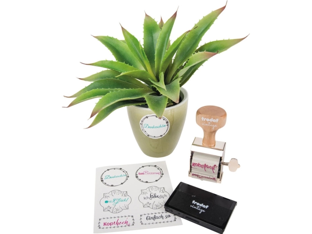 trodat Vintage Motiv Stämpel Gratulationer (158078) | Kontorsmaterial - Stämpel - Special stämpel | GameStuff