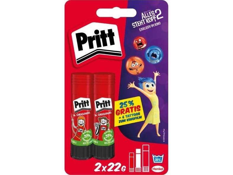 Pritt lim 2x22g – Allt står på huvudet 2 Design BTS2024 retail | Skrivredskap - Korrigeringsprodukter - Korrigeringsroller | GameStuff