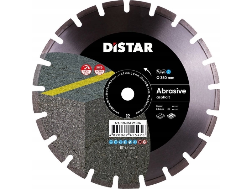 Diamantskæreskive DISTAR TARCZA DIAMENTOWA BESTSELLER ABRASIVE 350 x 3,2/2,2 x 25,4 mm