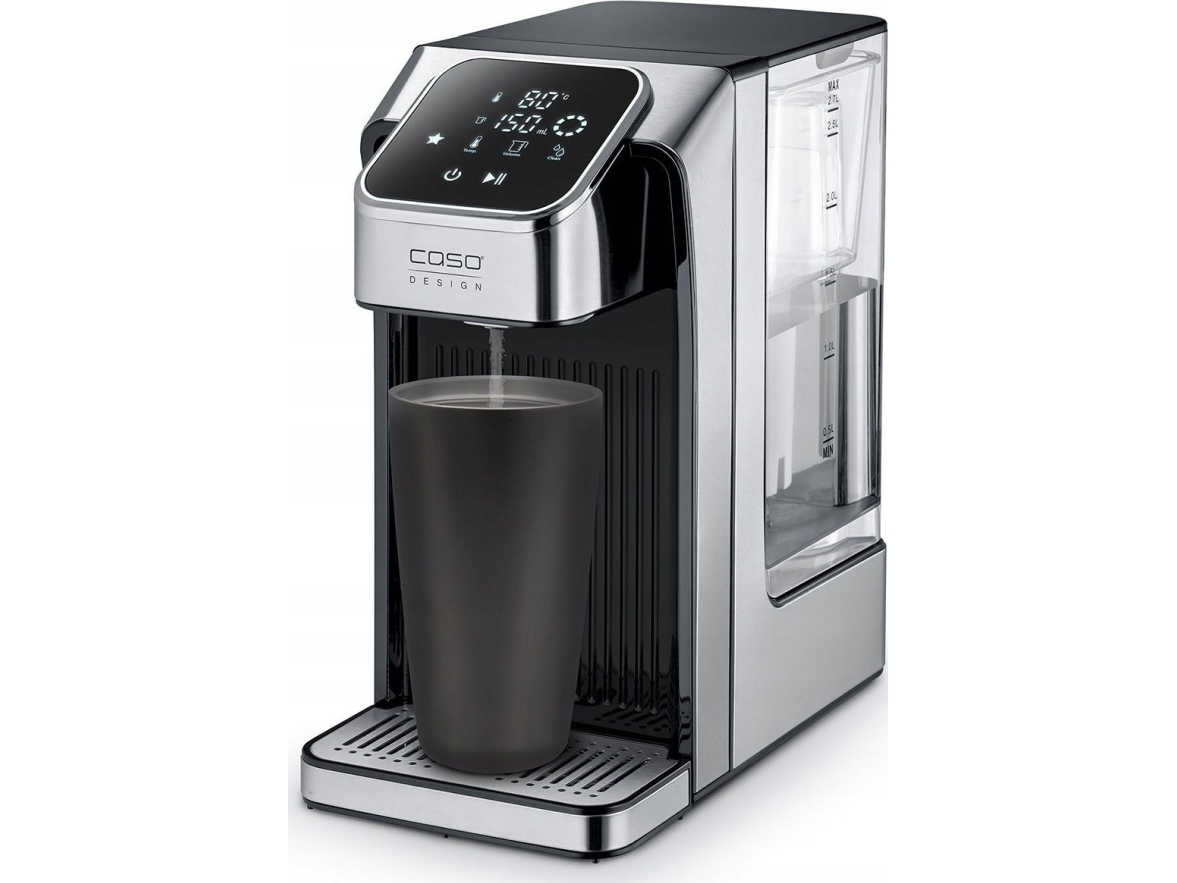 Virdulys Caso Turbo Hot Vanduo Dispenser HW 770 Advanced Vanduo Dispenser 2600 W 2.7 L Plastic/Stainless Steel Juodas/Stainless Steel | Köksapparater - Juice, is och vatten - Vattenkokare | GameStuff