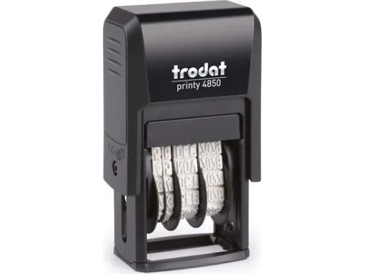 Trodat Datumstempel Printy Dater 4850L "Gefaxt", Blau-Rot - Für Den Markt: D - L - A - Ch (51 4854)