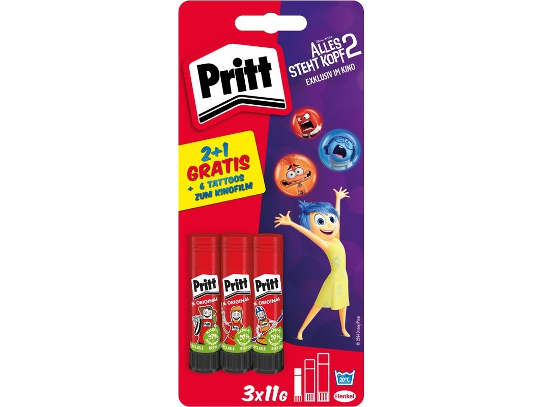 Pritt limstift 3x11g Alles steht Kopf 2 Design BTS2024 retail
