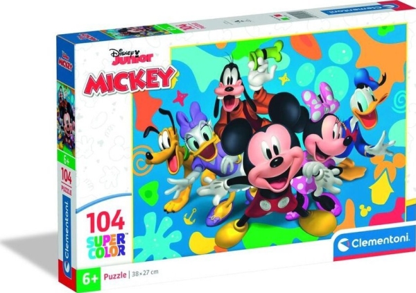 Clementoni Puzzle Supercolor Disney Mickey And Friends 104 Elementy (25053)