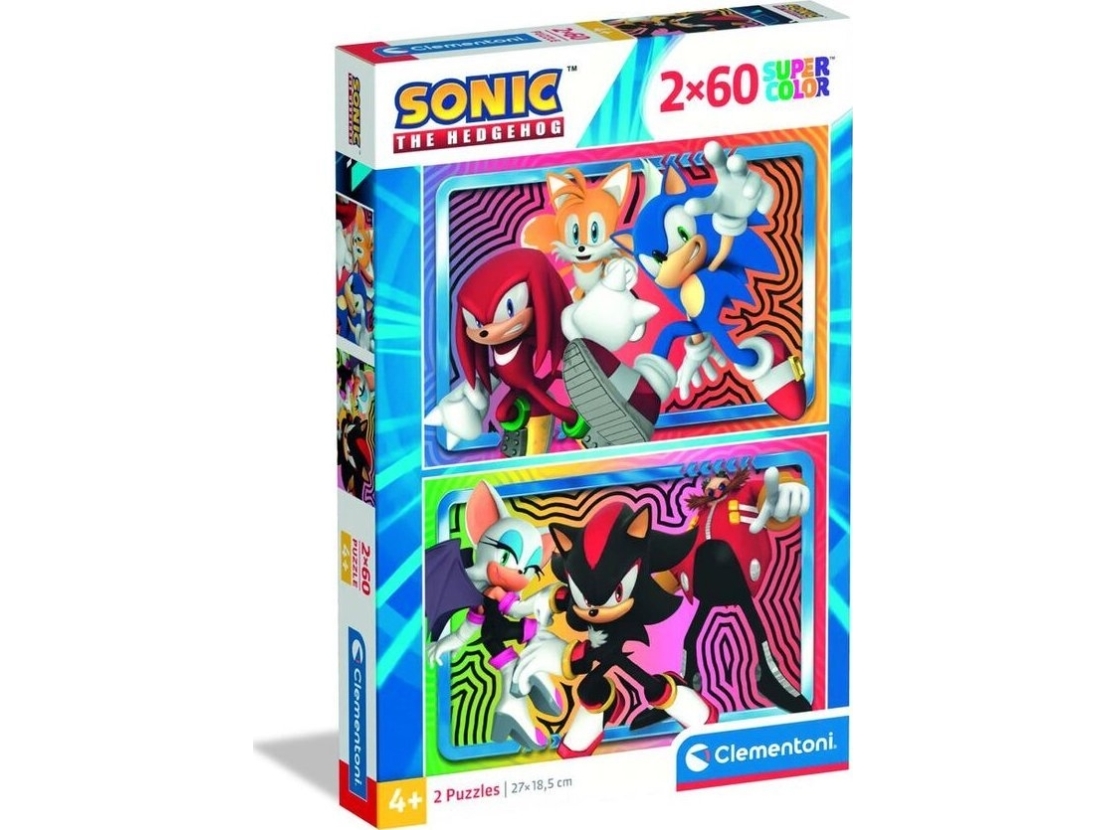 Cle-Puzzle 2X60 Supercolour Sonic 24821