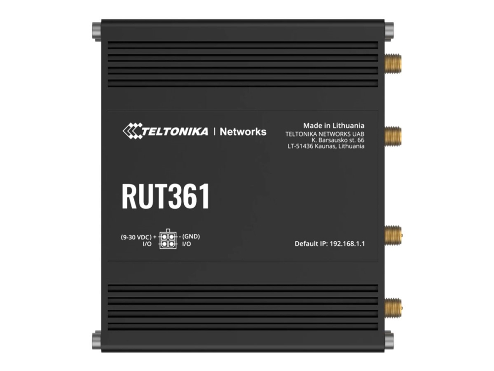 Teltonika Rut361 - Trådløs Router - Wwan 2,4 Ghz - 3G, 4G - Din Monterbar På Skinne, Væg-Monterbar, Overflademonterbar