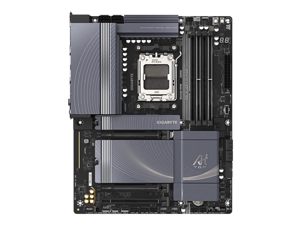 Gigabyte B850 Ai Top Moderkort Atx Socket Am5 Amd B850 Chipuppsattning Usb C 3.2 Gen 2x2 Usb 3.2 Gen 2 Usb 3.2 Gen 1 Wi Fi 7 2 X 10 Gi