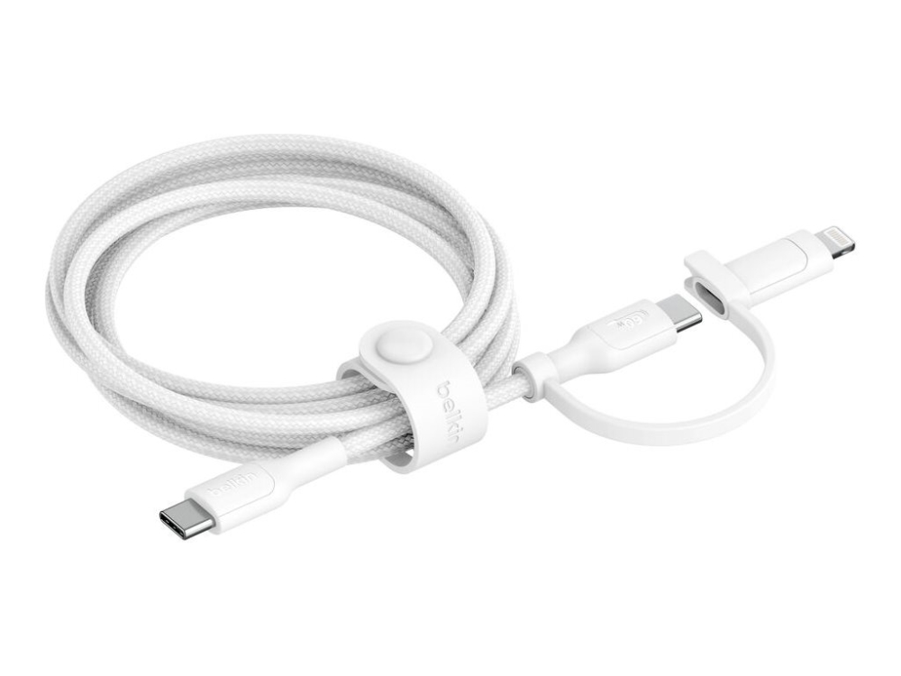 Belkin Boostcharge Pro, 1,5 M, Usb C, Usb C/Lightning, Usb 2.0, 0,48 Gbit/S, Weiß