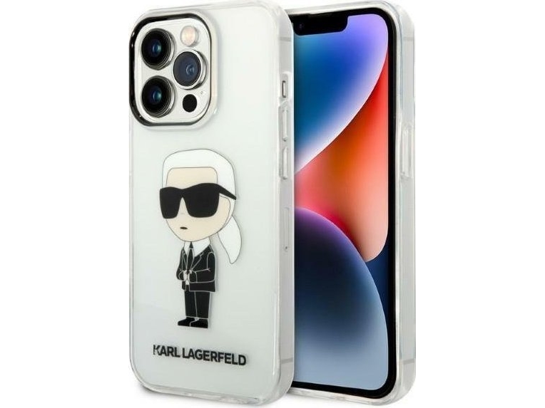 Karl Lagerfeld Iml Nft Ikonik - Iphone 14 Pro Max-Etui (Gennemsigtig)
