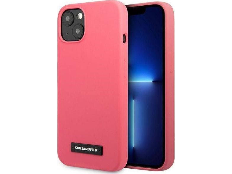 Apple Iphone 13 Karl Lagerfeld Dėklas Silicone Plaque (Klhcp13mslmp1pi) Rožinės Spalvos