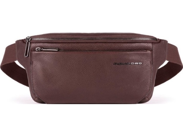 Piquadro , , Leather, Fanny Pack, Brown, For Men For Men