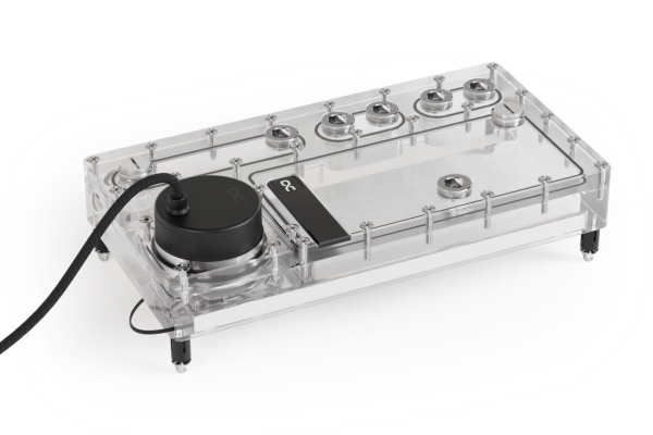 Alphacool 14573, Koldplade, Akryl, Transparent, 3-Pin Jst + 3-Pin, 1/4", 3-Stikben