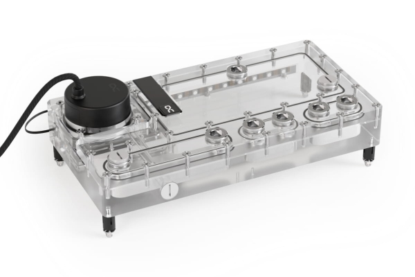 Alphacool 14574, Koldplade, Akryl, Transparent, 3-Pin Jst + 3-Pin, 1/4", 3-Stikben