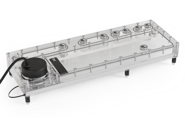 Alphacool 14576, Koldplade, Akryl, Transparent, 3-Pin Jst + 3-Pin, 1/4", 3-Stikben