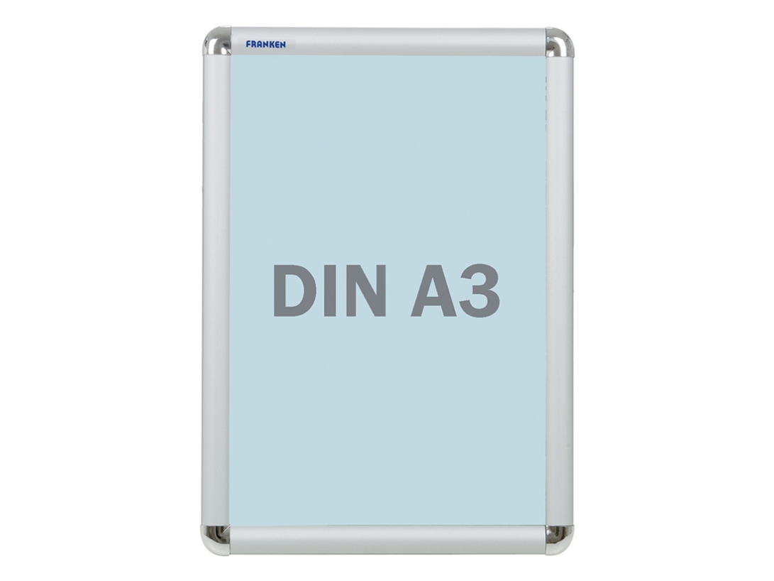 Franken BS0702, inomhus, Silver, Gjuten aluminium, Liggande / Stående, A3, 327 mm | Möbler - Tavla & Displays - Anslagstavlor | GameStuff