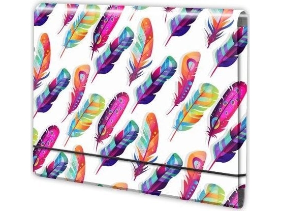 Mapp A4 med elastiskt band PENMATE-mönster - fjädrar | Arkivering - Elastikmappar & Chartekker - Elastikmappar | GameStuff