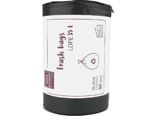 Trash Bags 35L Black 50Pcs