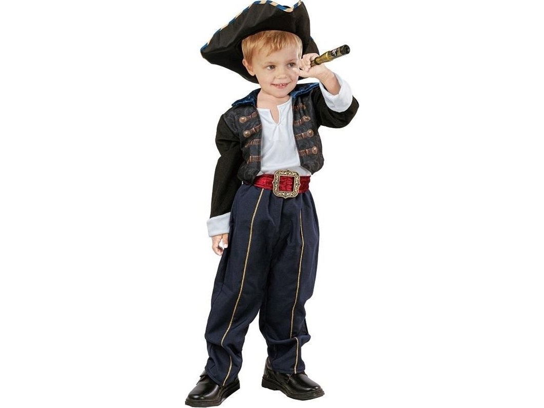 Captain Pirate Costume Size 92/104Cm
