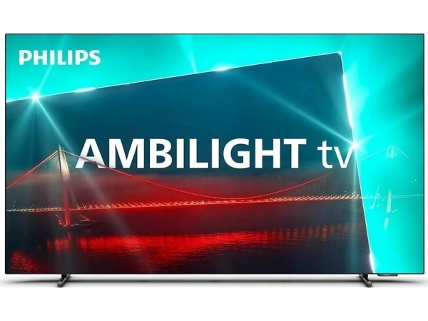 Philips Oled 55oled708 4k Ambilight Tv 139 7 Cm 55  " 3840 X 2160 Pixlar Oled Smart Tv Wi Fi Grå Metallisk