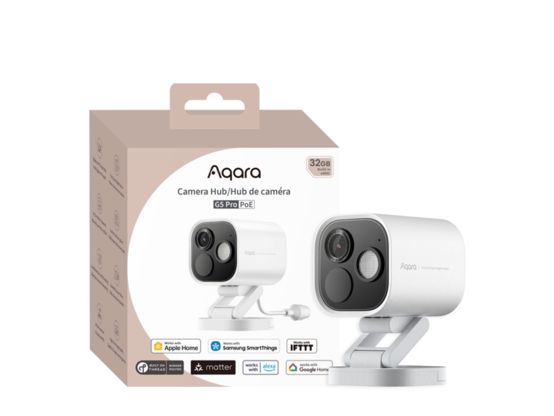 Aqara Kamera-Hub G5 Pro Poe, Weiß, Offline