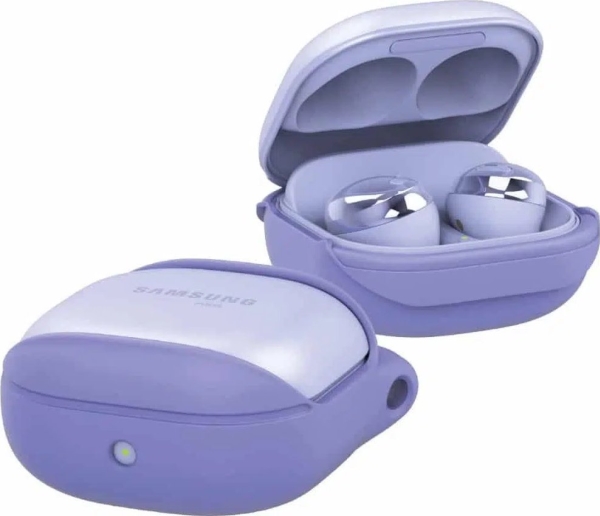 Dėklas Araree Etui Bean Sam Galaxy Buds Live /Pro / Fe Violetinė/Violetinė Ar20-01298F