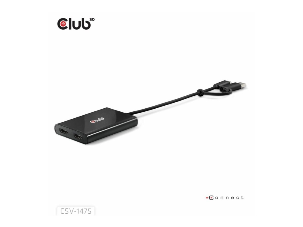 Club 3D - Videokort - 24 pin USB-C, USB typ A (hane) till DisplayPort (hona) - 4K60Hz stöd | Datortillbehör - KVM & Switchar - Switchar | GameStuff