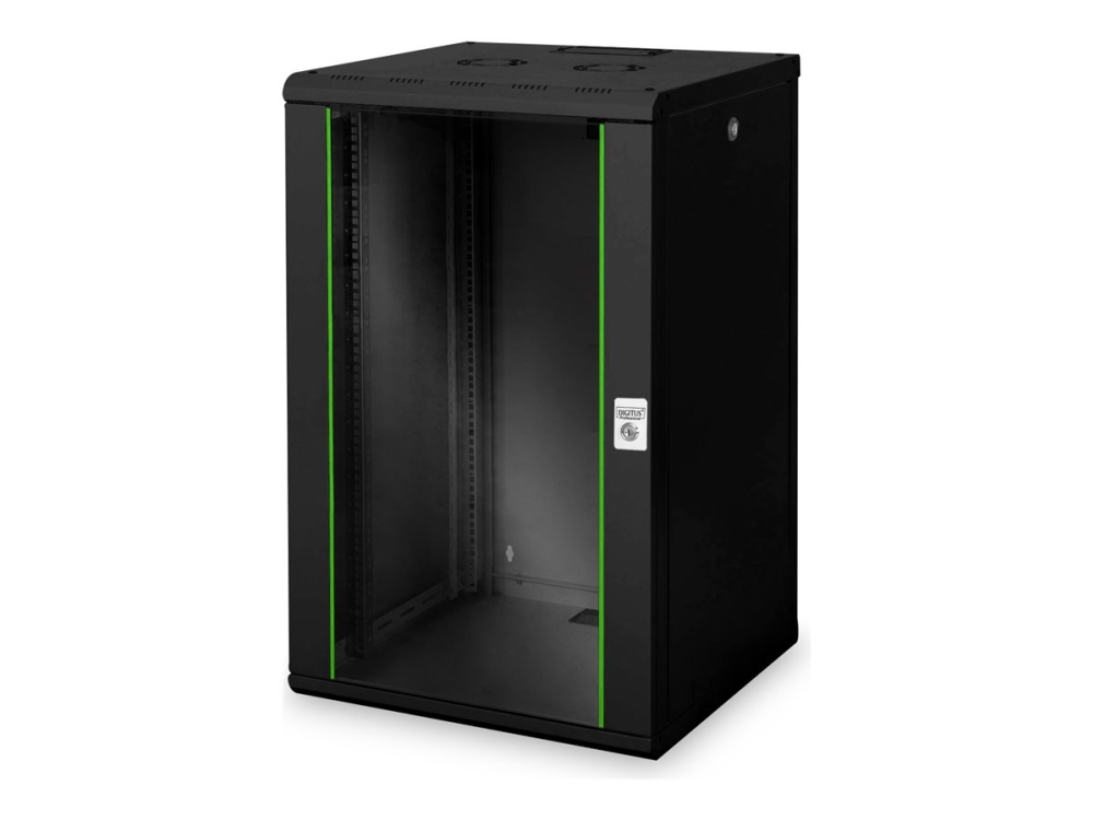 Digitus Professional Dn-19 20U-6/6-Sw - Rack Kabinet - Vægmonterbar - Sort, Ral 9005 - 20U - 19"