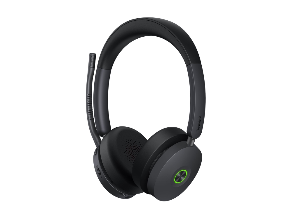 Yealink BH74 - Headset - på örat - Bluetooth - trådlös - aktiv brusradering - USB-C via Bluetooth-adapter - Certifierad för Microsoft-teams