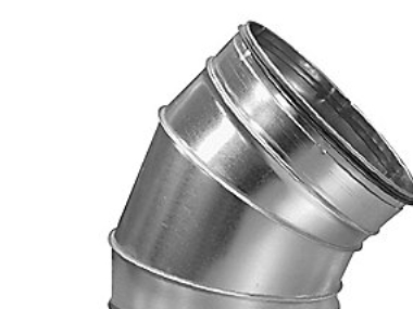 ø250 45 gr. - BF-250-45 nippel galvaniserad | Rör och böjar | GameStuff