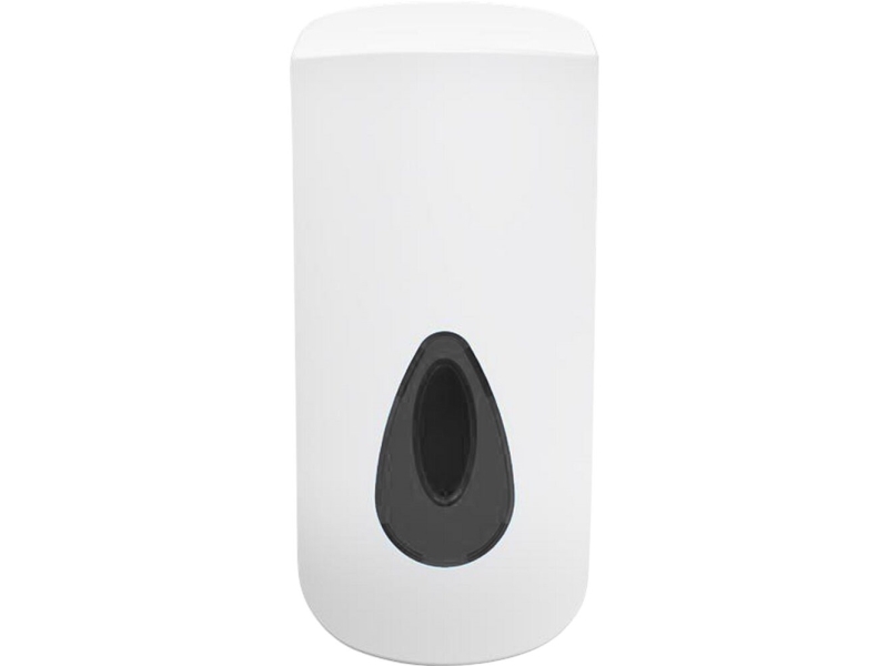 Dispenser, Modular, Neutral, 800 Ml, Hvid, Plast, Manuel, Grå Skueglas, Til Poserefiller