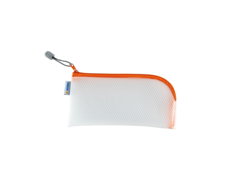 HERMA 20006, Hård blyantetui, EVA (ethylenvinylacetat), Orange, Transparent, Monokromatisk, Lynlås, Ungdom