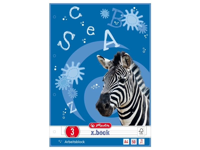Herlitz 215038, Abbildung, Mehrfarbig, A4, 50 Blätter, Kinder