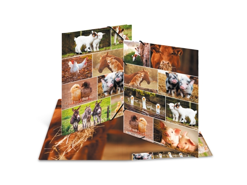 Herma Sammelmappe A3 Bauernhoftiere, A3, Opbevaring, Flerfarvet