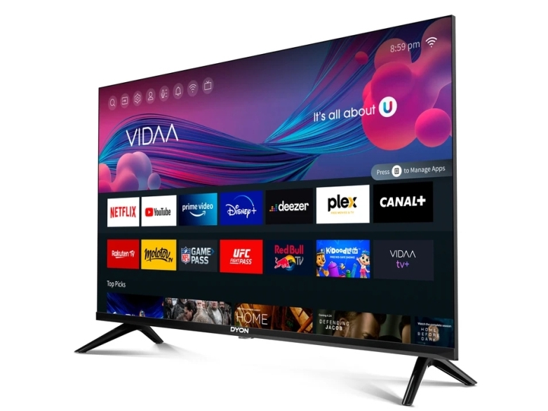 Dyon Smart 40 Vx-2, 101,6 Cm (40"), 1920 X 1080 Pixel, Led, Smart-Tv, Wlan, Schwarz
