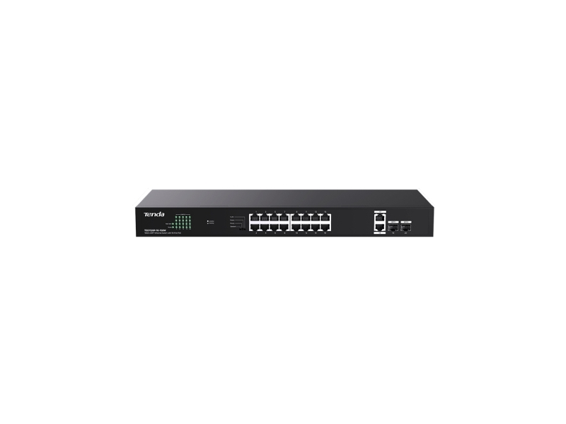 Tenda Teg1120p-16-150W, Unmanaged, Gigabit Ethernet (10/100/1000), Power Over Ethernet (Poe), Rack-Einbau, Wandmontage