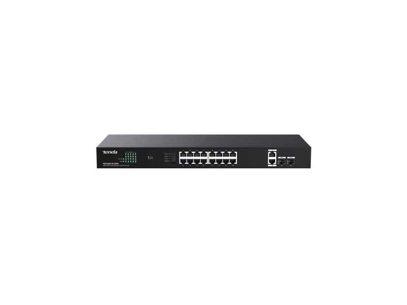 Tenda Teg1120p-16-250W, Ikke Administreret, Gigabit Ethernet (10/100/1000), Strøm Over Ethernet (Poe), Stativ-Montering, Kan Monteres På Væggen