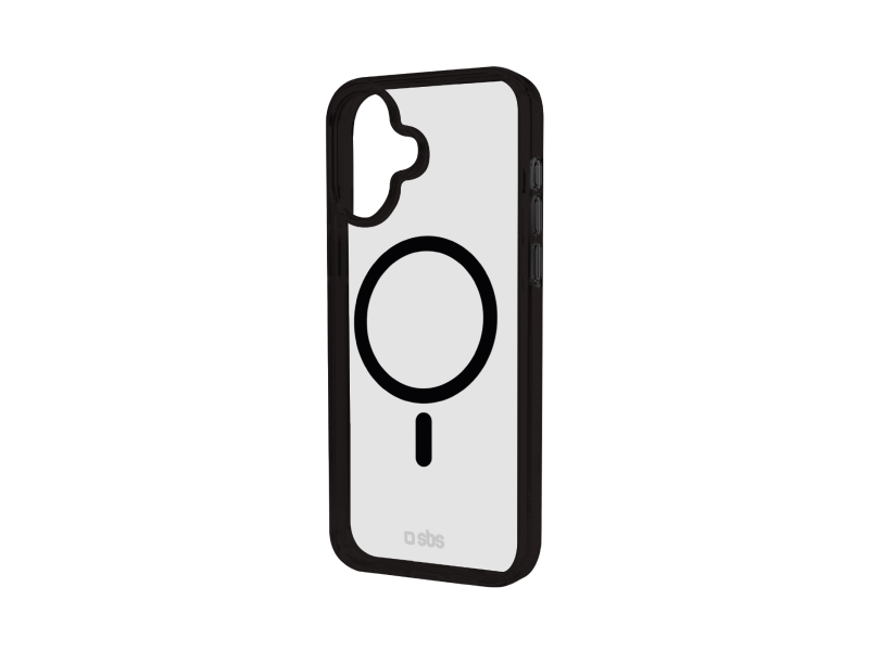 Sbs Mag Frame, Cover, Apple, Iphone 16, 15,5 Cm (6.1"), Sort, Transparent