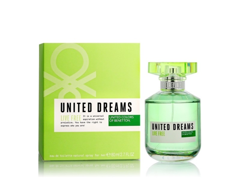 Benetton United Dreams Live Free Eau De Toilette 80 Ml (Woman)