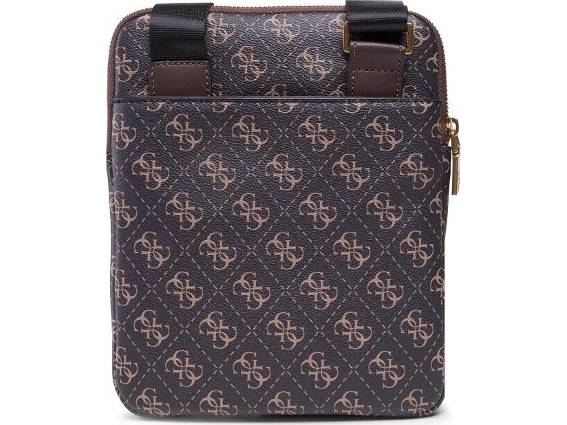 Guess, Vezzola, Textile Crossbody Bag, Dark Brown, 19 x 24 x 2cm, For Men For Men