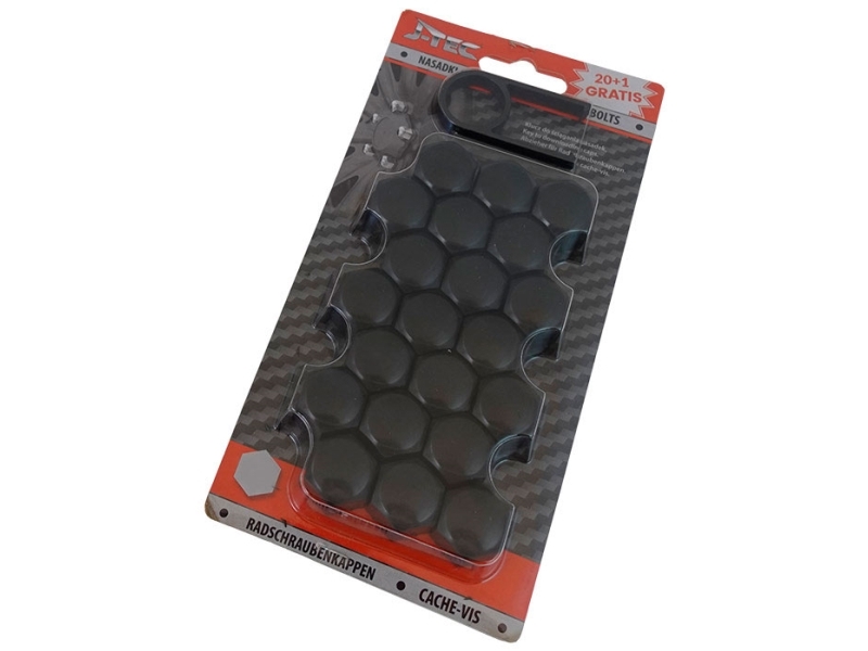 Górecki Hjulbultskåpa 21MM sort (OP. 21 st.) | Bilvård & Biltillbehör - Garage utrustning | GameStuff