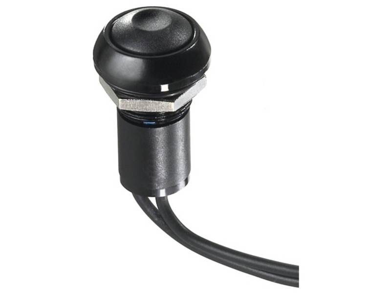 Apem Ipr5fad2 Ip Series Trykknap 12 V/Dc 4 A 1 X On/(Off) Tastende (Ø X H) 12 Mm X 20 Mm Ip69k 1 Stk Piece